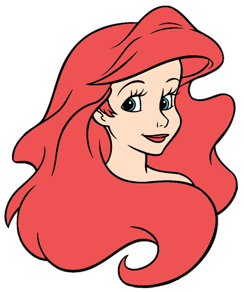 Ariel clipart face.