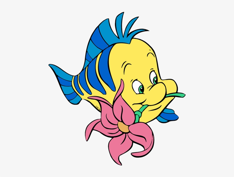 Download Free png Little Mermaid Flounder Png Clipart