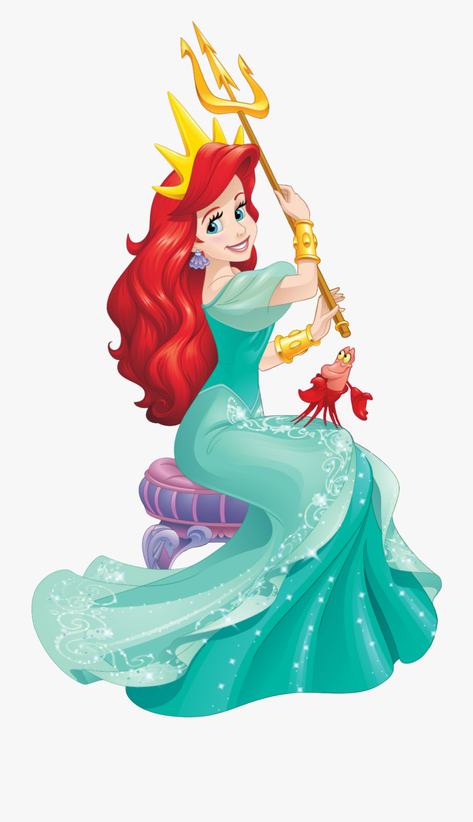 Disney Little Mermaid Clipart ~ Ariel Clipart Mermaid Clip Green Disney ...