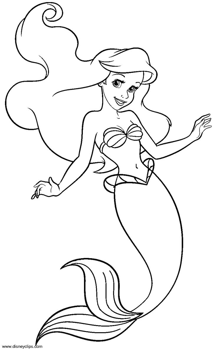 Mermaid black and white little mermaid clipart black and