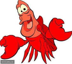Sebastian little mermaid crab or lobster