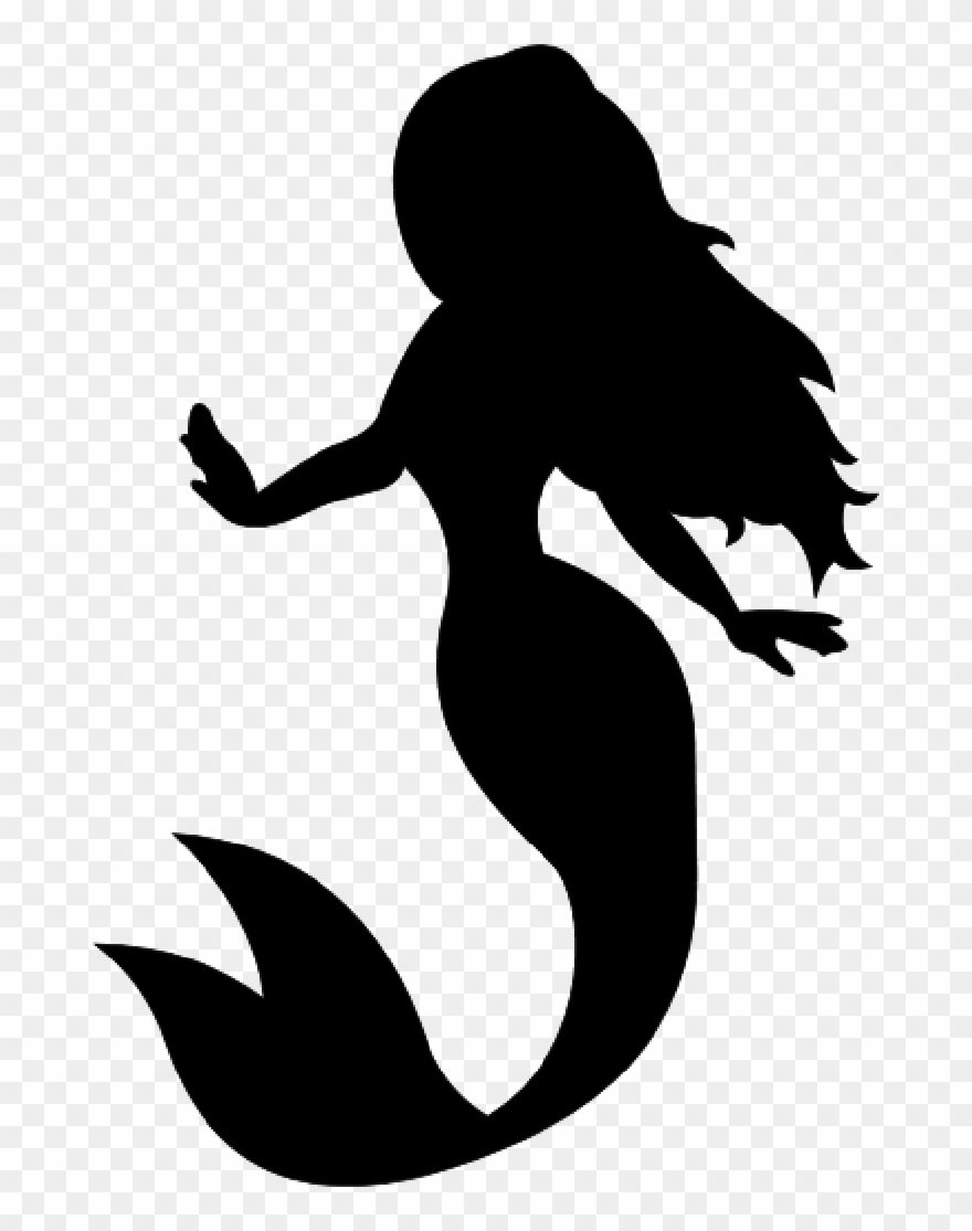 Free mermaid silhouette.