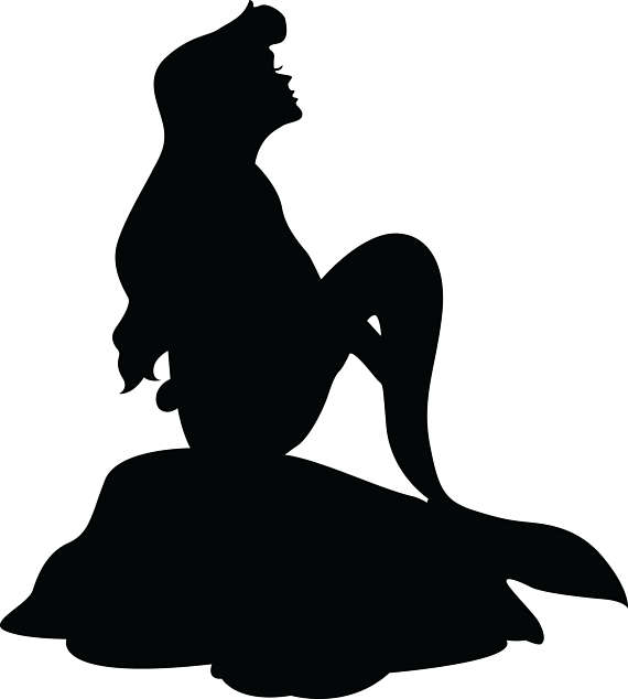 Little mermaid silhouette.