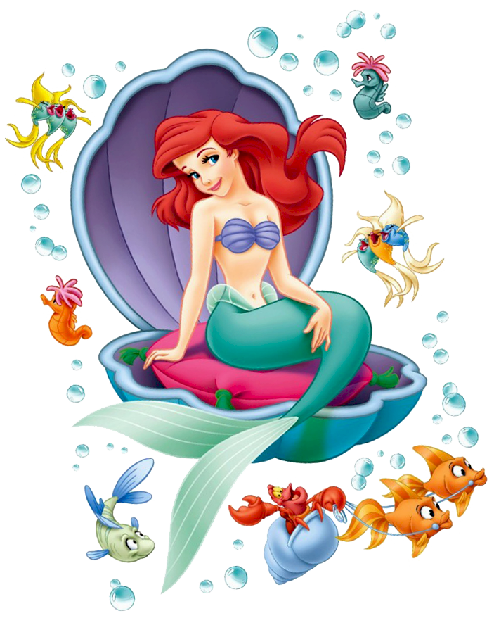 Clipart swimming little mermaid, Clipart swimming little