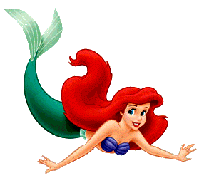 Ariel clipart swimming.