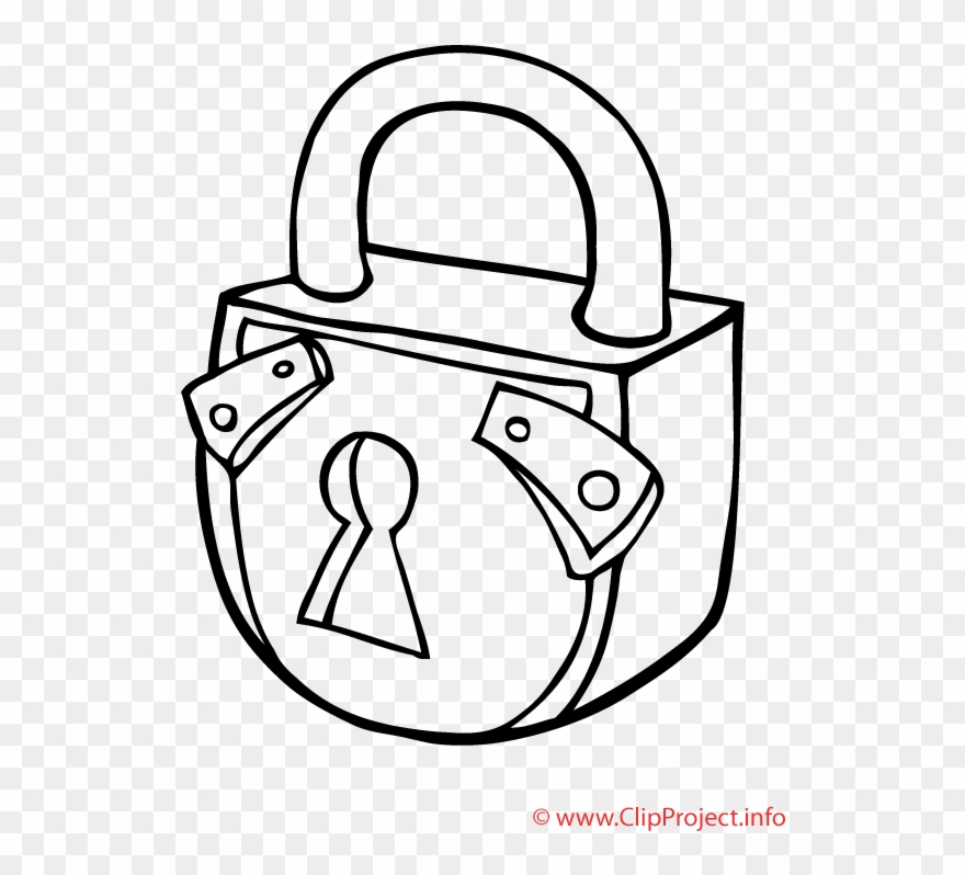 Coloring Pages Of Lock Clipart