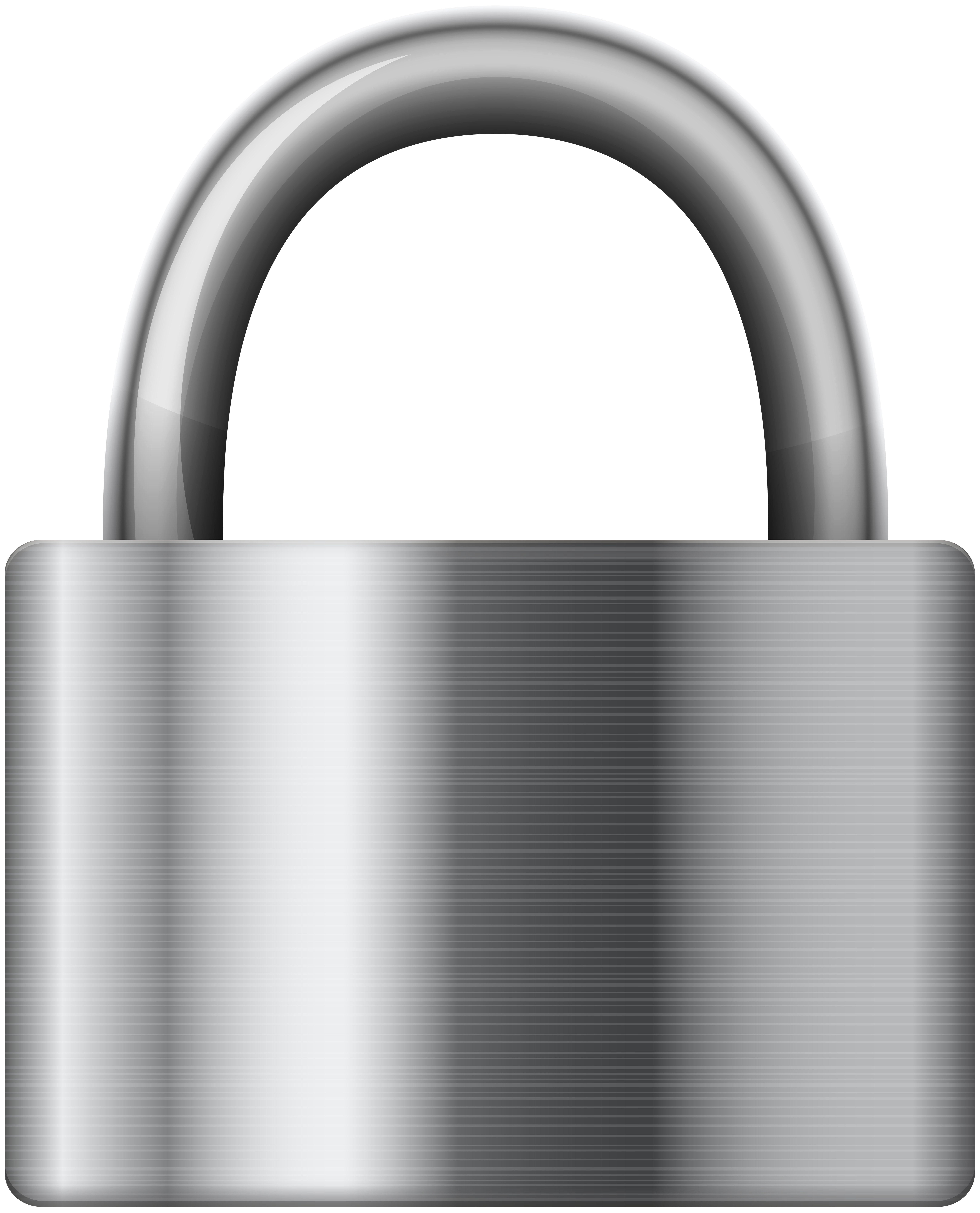 Stainless Steel Iron Padlock PNG Clip Art