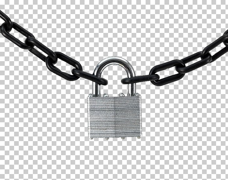 Chain padlock key.