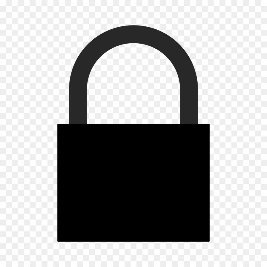 lock clipart silhouette