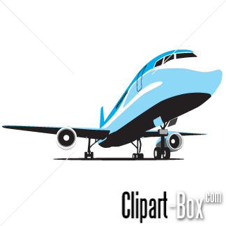 Clipart airplane graphic.