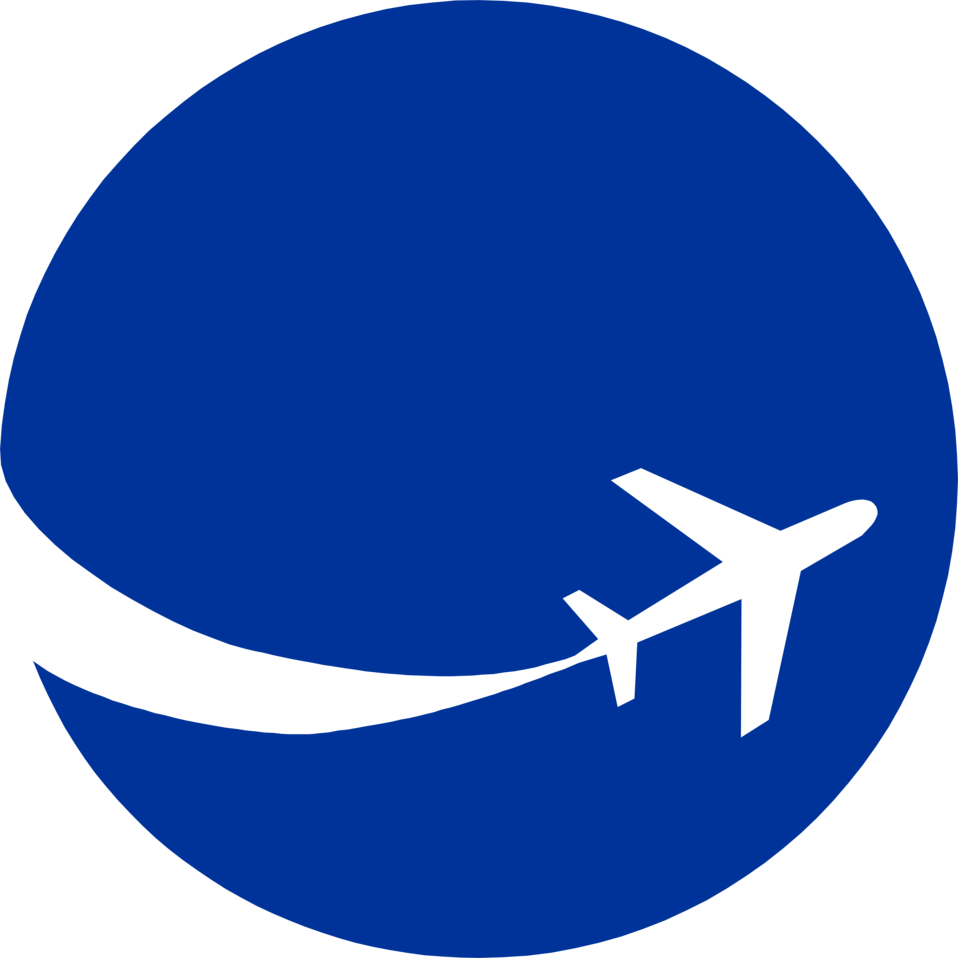 Clipart airplane logo.
