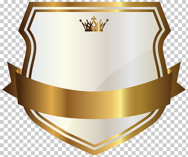 Label Gold , White Label with Gold Banner , white and gold