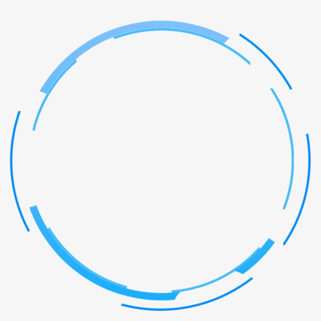 Blue simple circle.