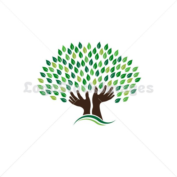 Clip Art Hands Tree, Concept of hope, pray, power