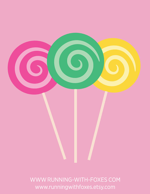 Swirl Lollipops Clip Art