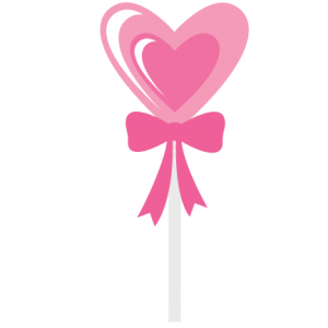 Heart Lollipop SVG file for scrapbooking cardmaking lollipop