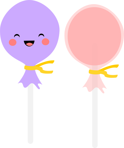 Kawaii Lollipop Wrapped