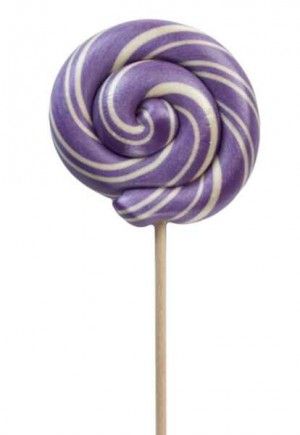Grape Purple Handmade Twist Lollipop