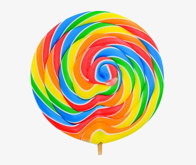 Large Rainbow Lollipop