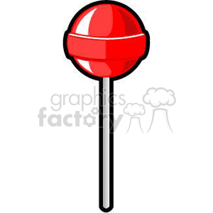 Red lollipop clipart