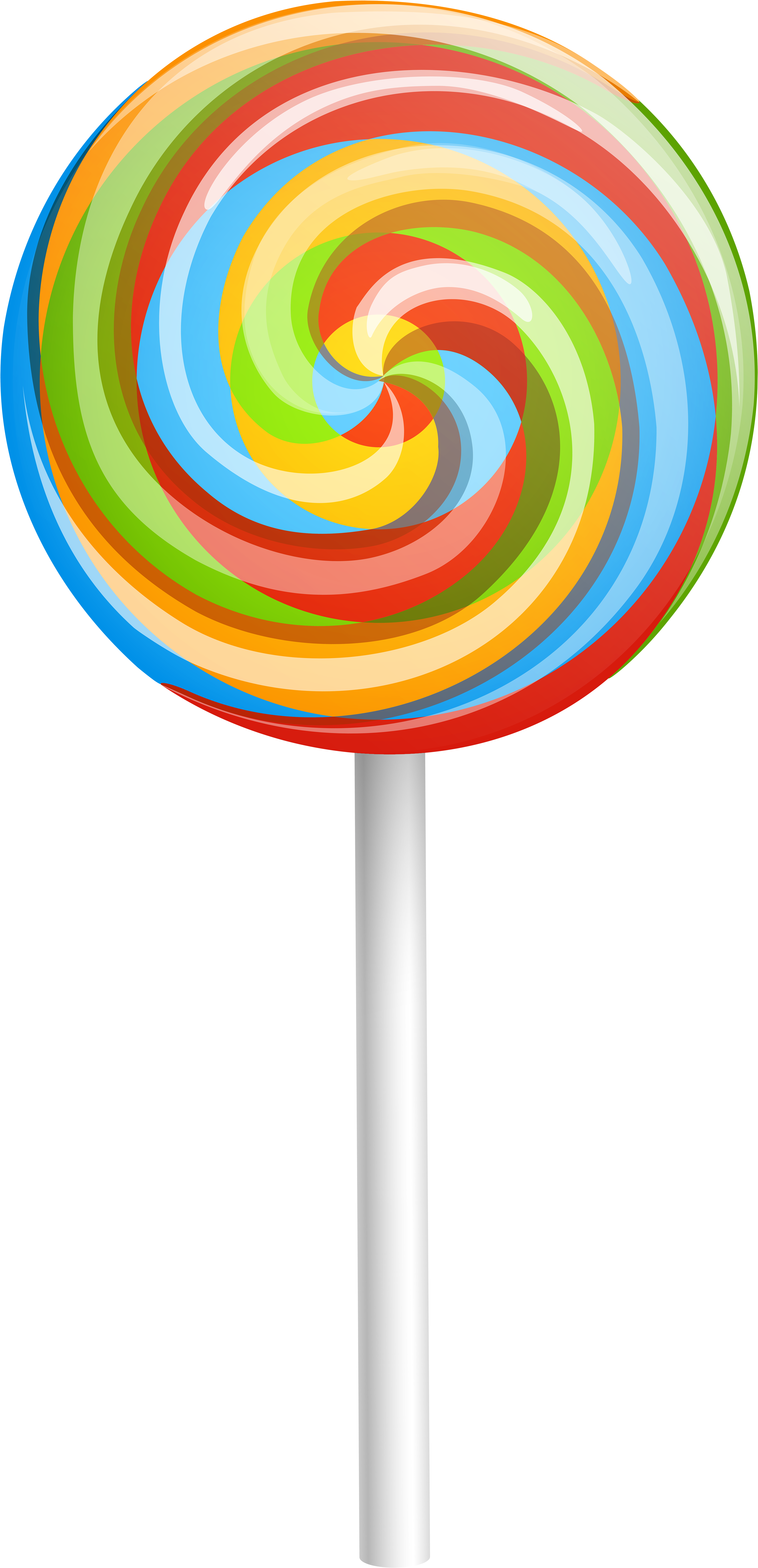 Rainbow Swirl Png Lollipop Clipart