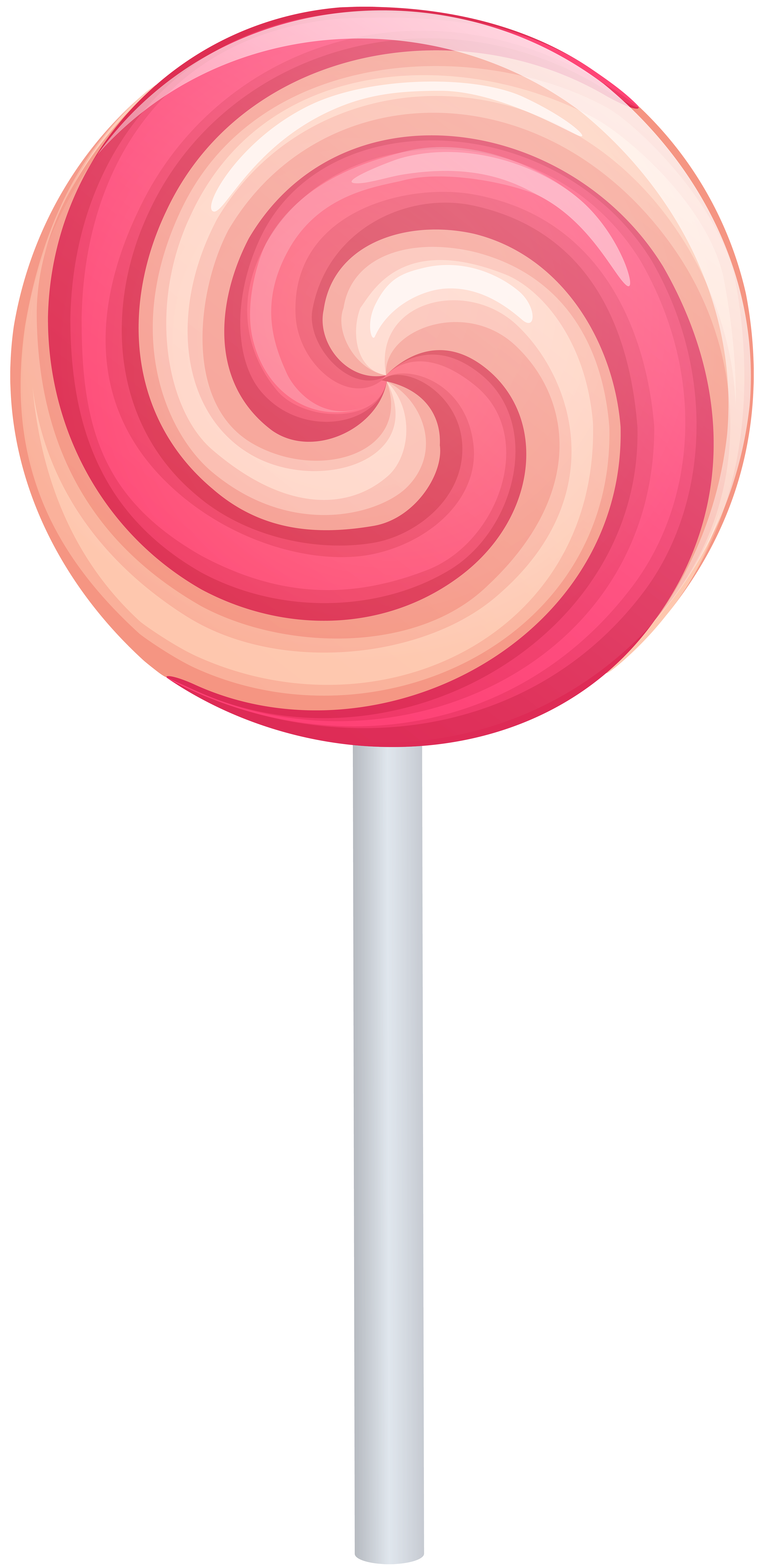 Pink swirl lollipop.