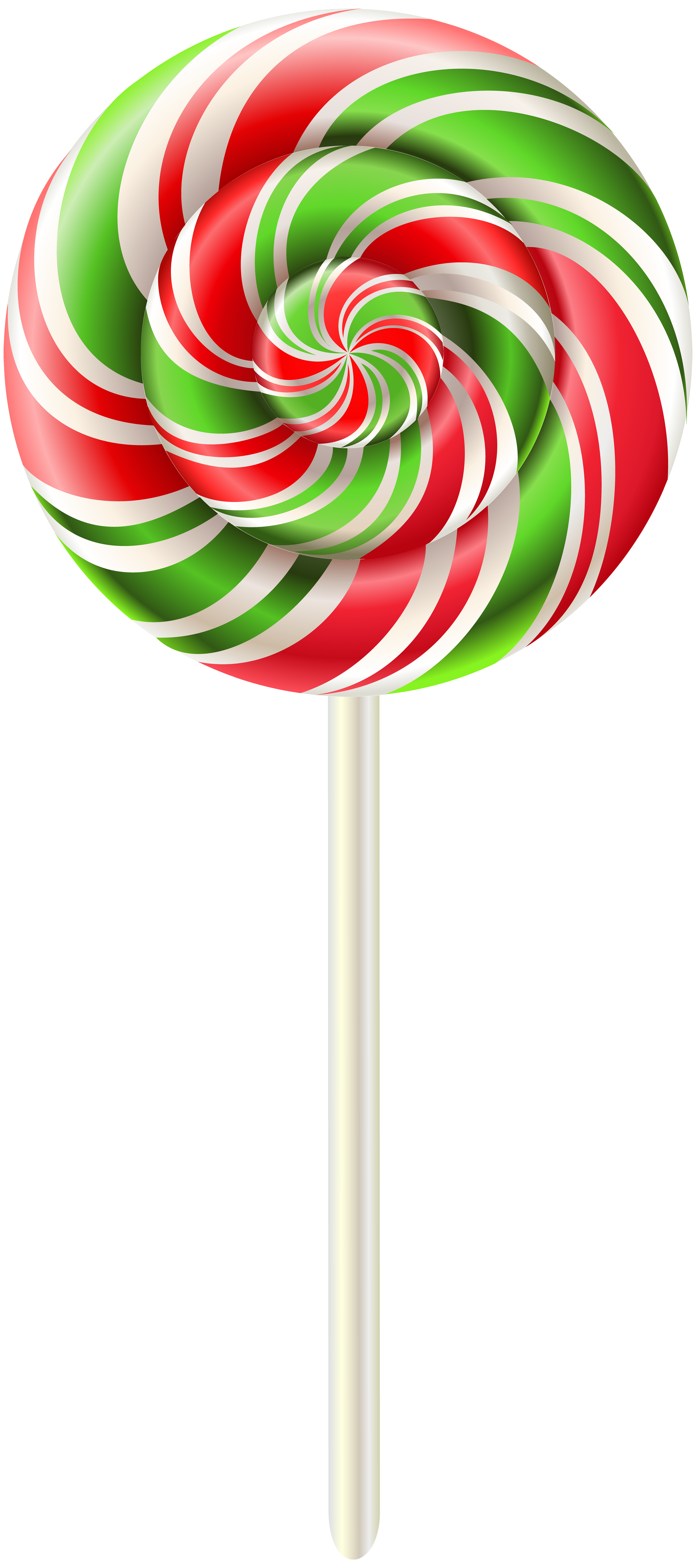 Rainbow Swirl Lollipop Transparent PNG Clip Art Image