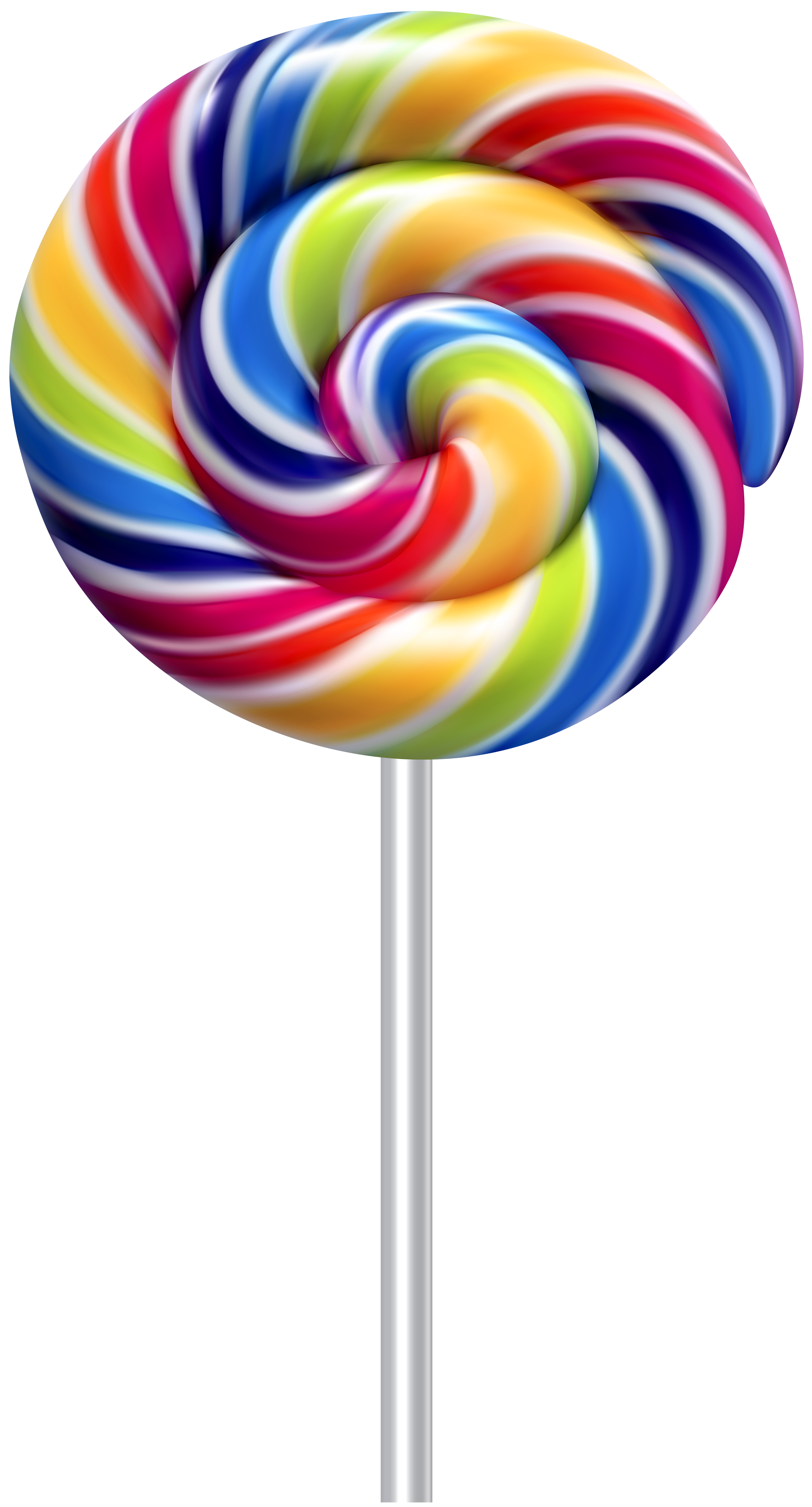 Multicolor swirl lollipop. 