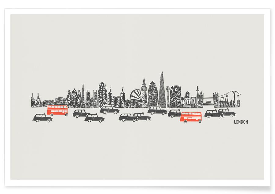 Panoramic london poster.