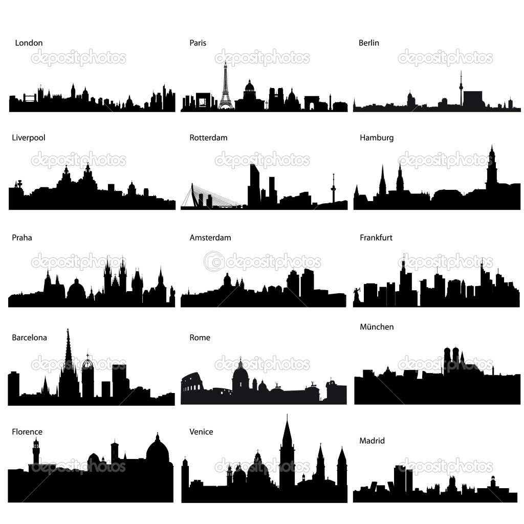 london panoramic clipart city skyline