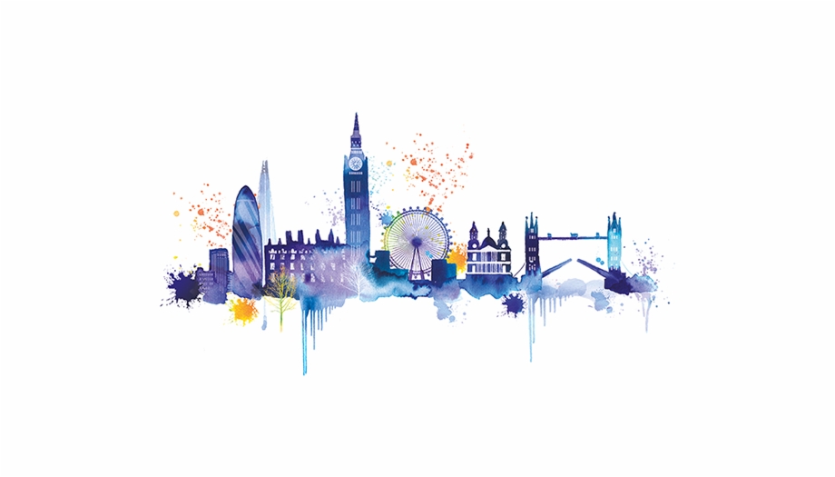 London Skyline Art, Transparent Png Download For Free