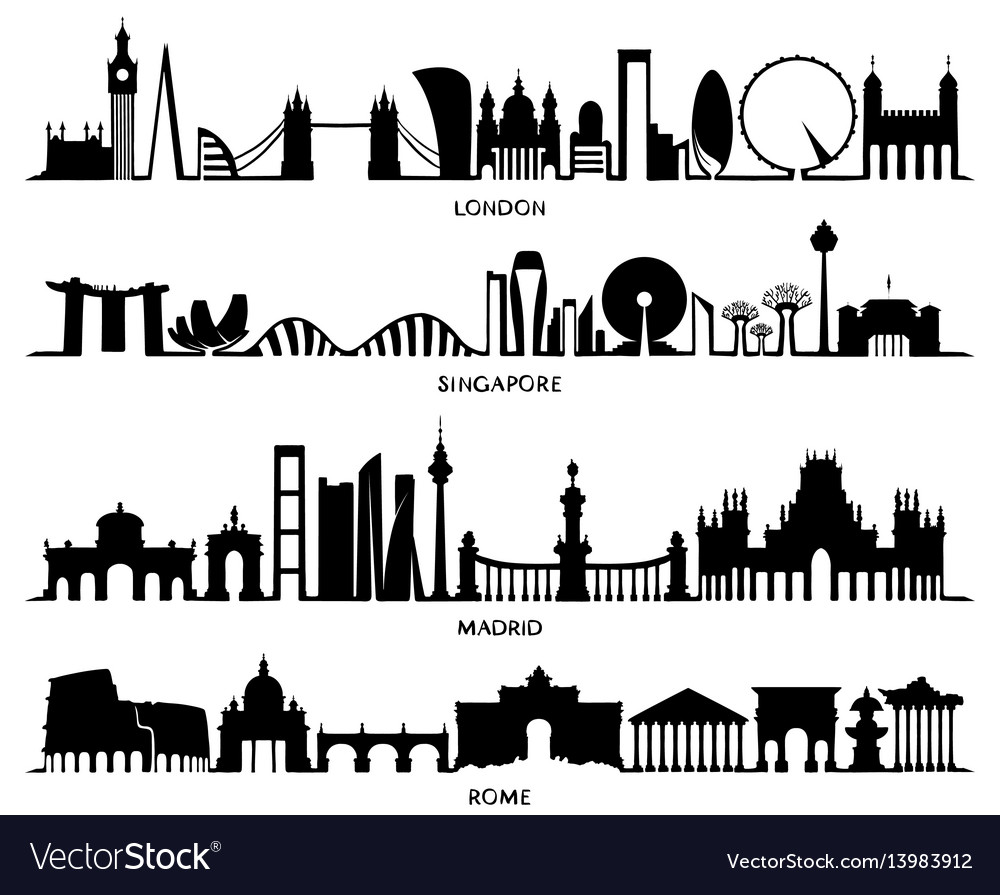 City silhouette london.