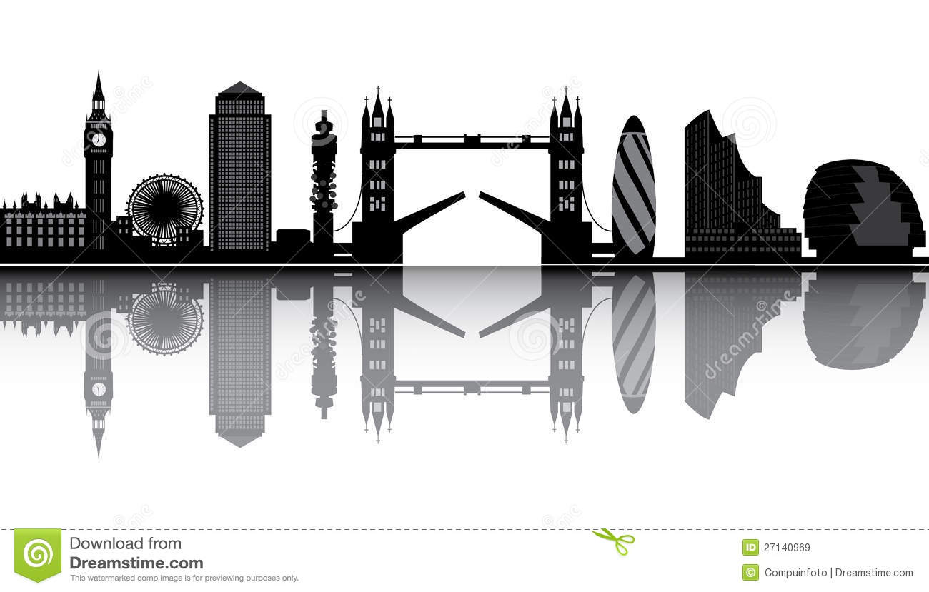 London skyline clipart.