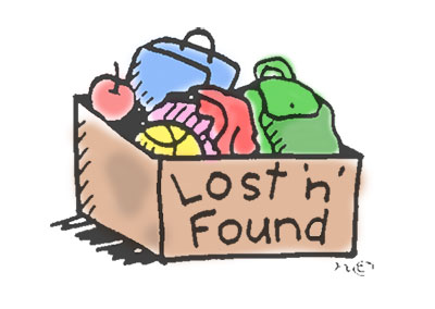 Lost and found clipart