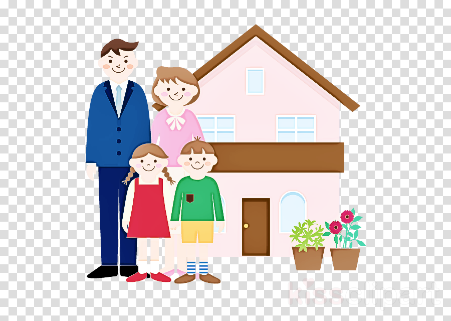 Cartoon property house home child clipart