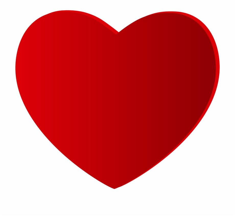 Large Red Heart Png Clipart