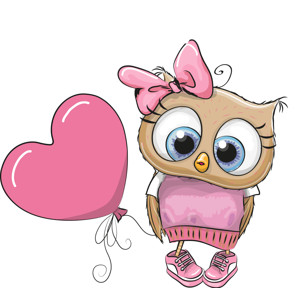 Ftestickers clipart cartoon owl love cute