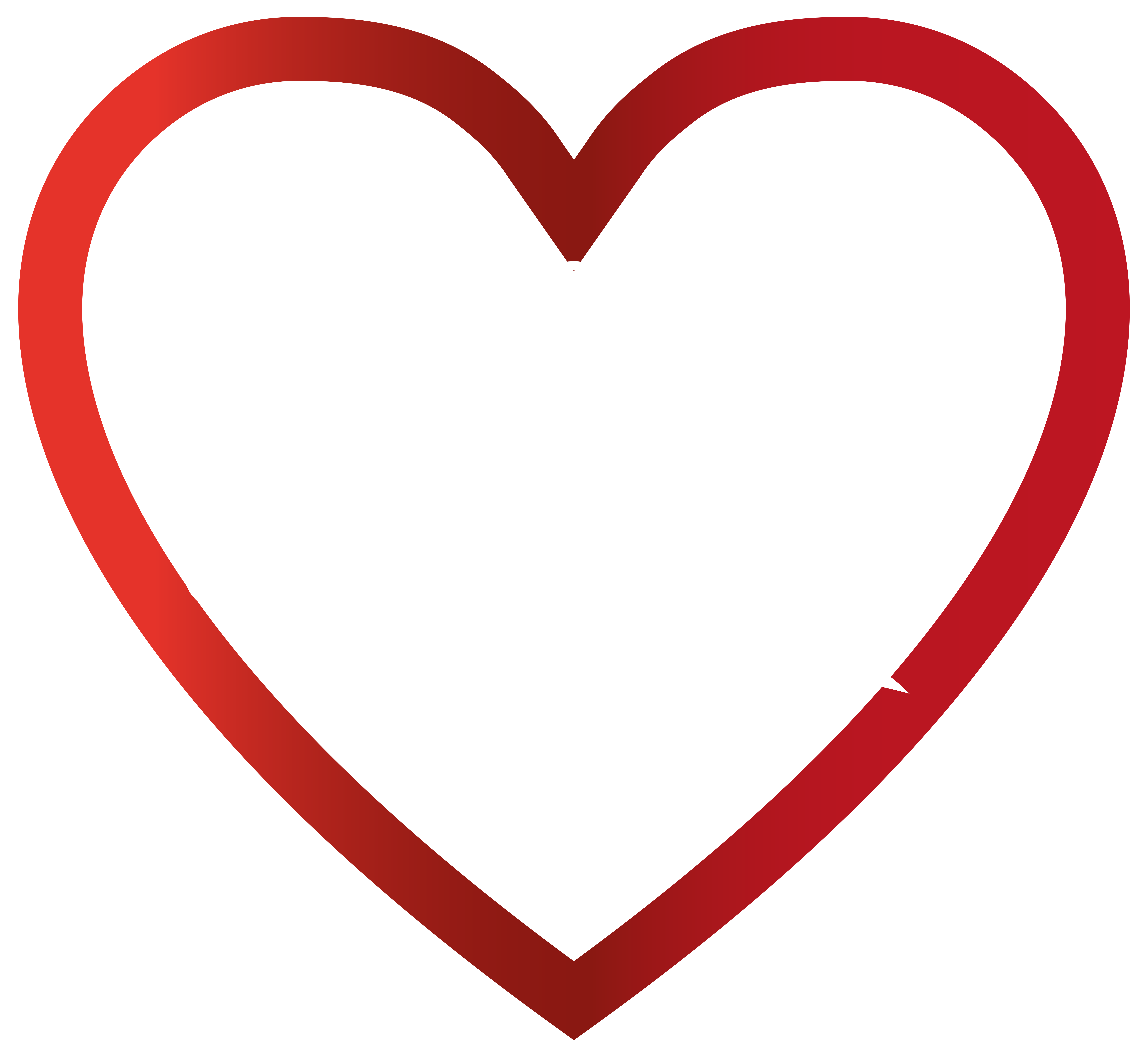 Love Heart Transparent PNG Clip Art Image