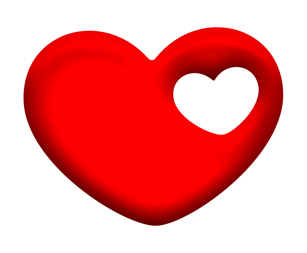 Love heart png transparent without background image free png