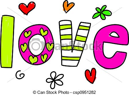 The Word Love Clipart