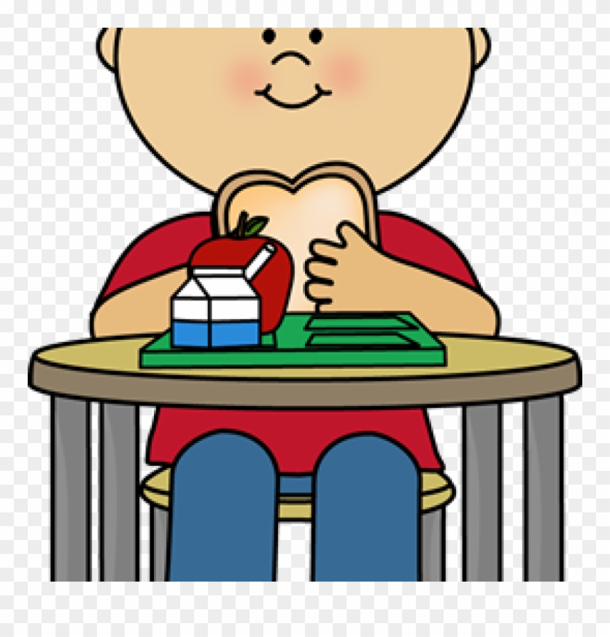 School Lunch Clipart Boy Eating Cafeteria Lunch Clip