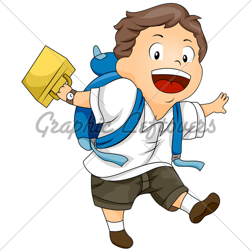 Kid Swinging His Lunchbox