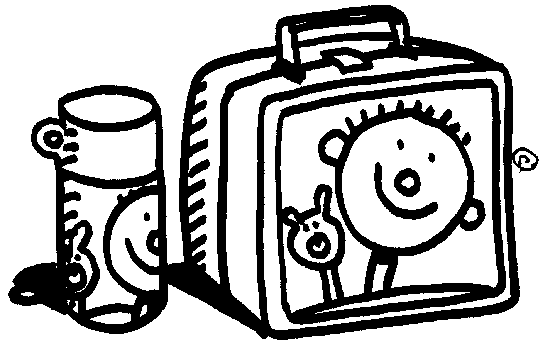 Lunch Box Clipart Black And White Lunchbox clip art