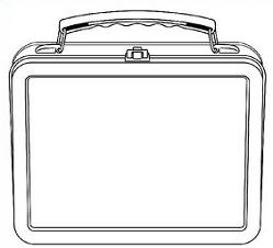 lunchbox clipart outline