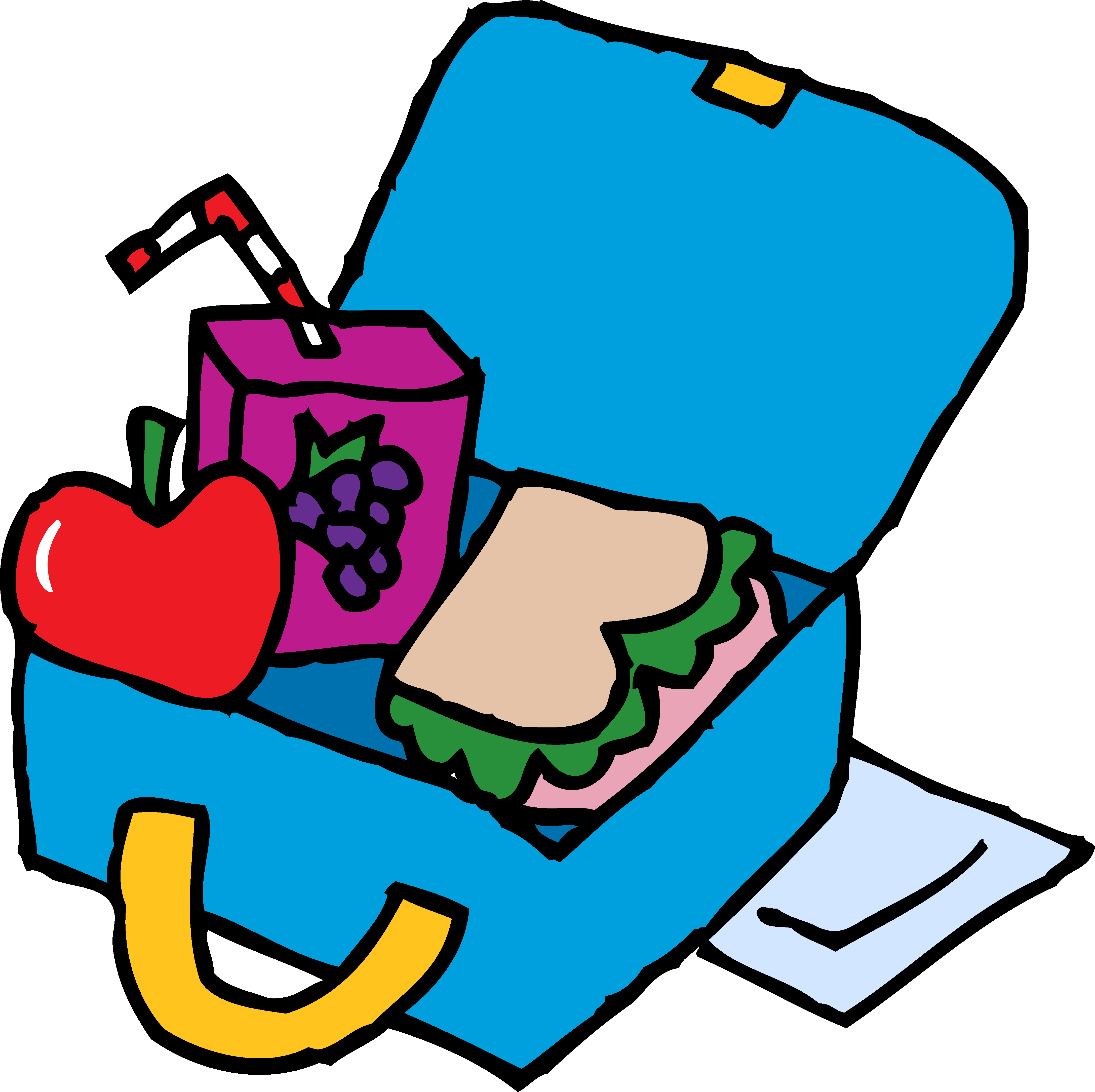 Lunchbox Coloring book Packed lunch Drawing