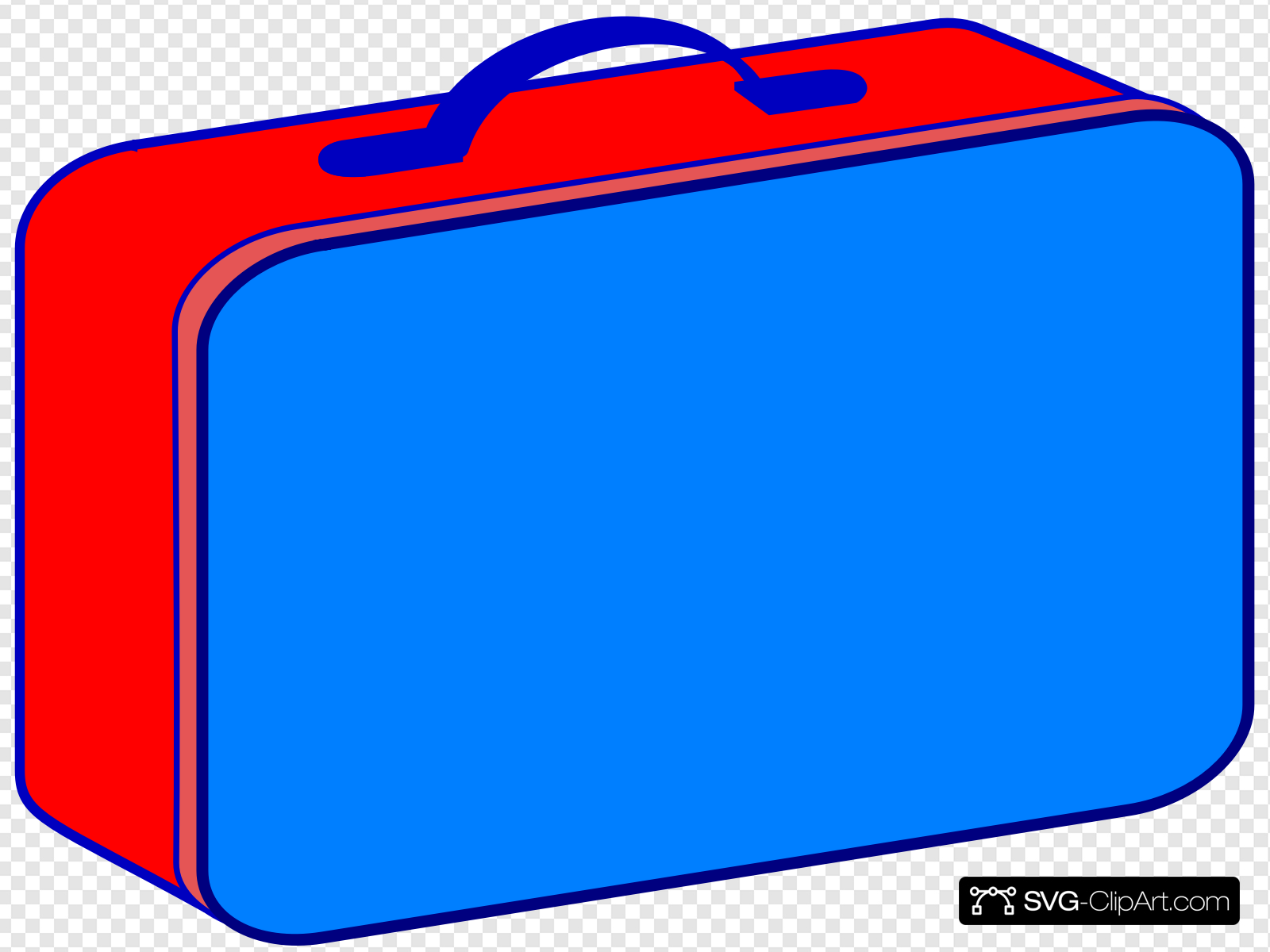 Red And Blue Lunchbox Clip art, Icon and SVG