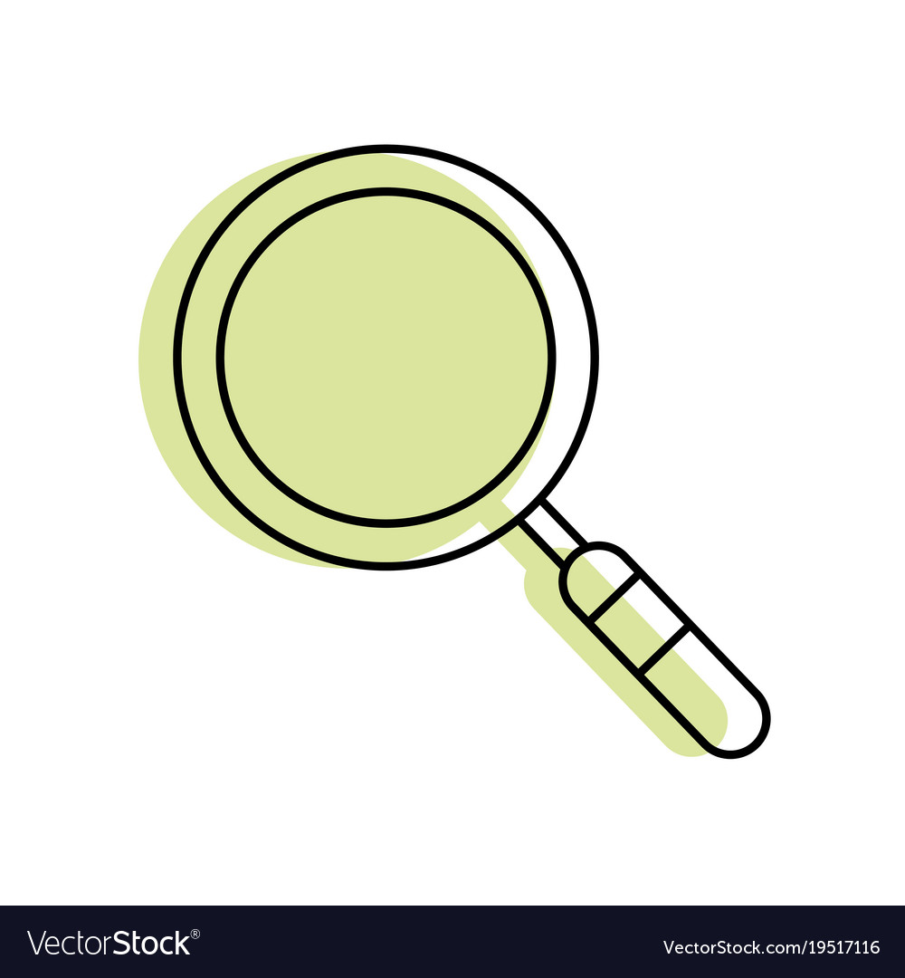 Isolated lupe design vector image on VectorStock