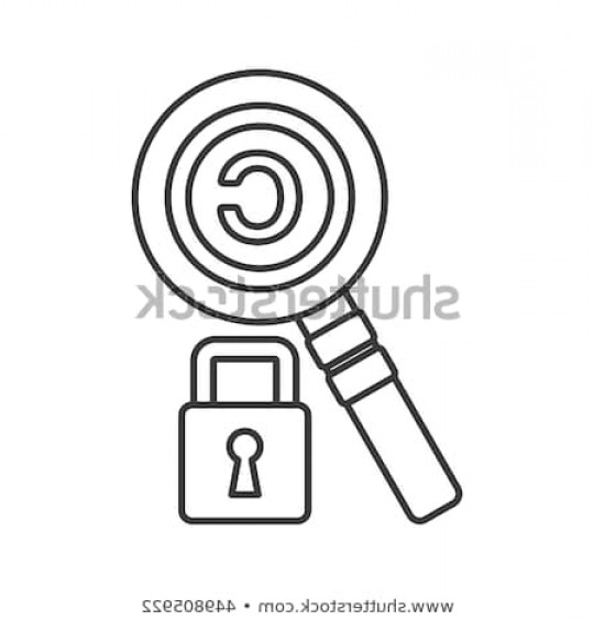 Copyright Concept Represented By Lupe Padlock