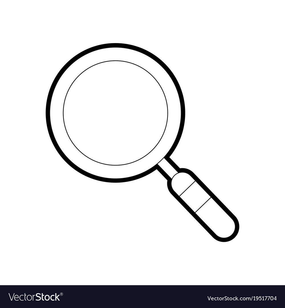 Isolated lupe design vector image on VectorStock