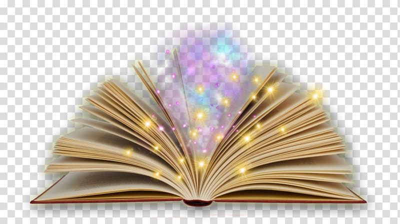 The Magic Book , magical girl transparent background PNG